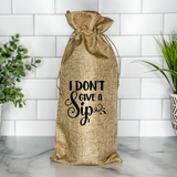 I Don't Give a Sip! Wine Bag