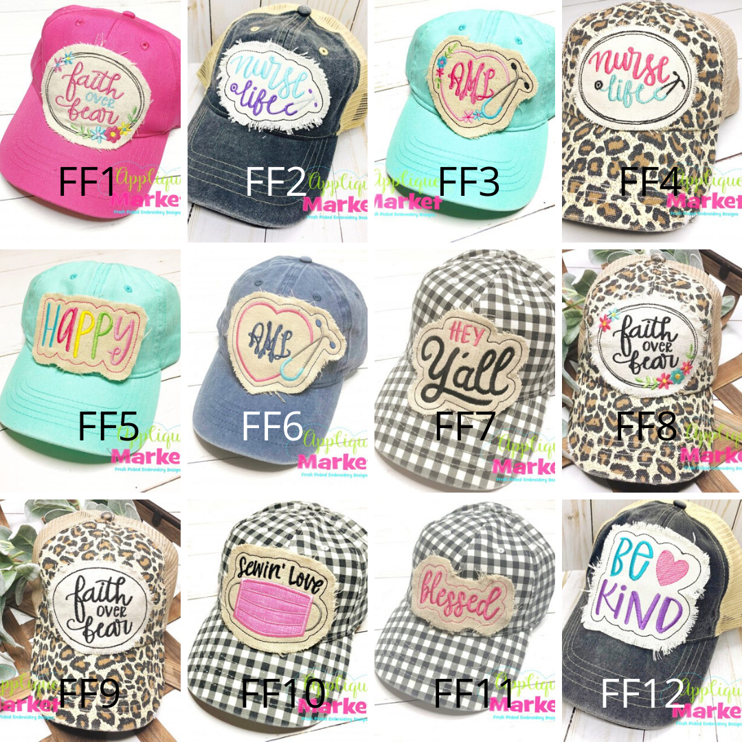 KB Ethos Distressed Ponytail Hat - Banana Bug Designs