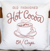 Hot Cocoa Linen Pillow Cover - Banana Bug Designs