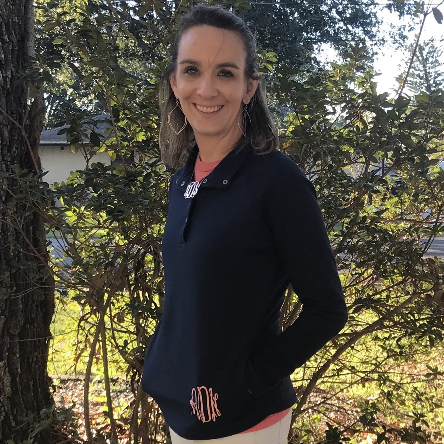 Monogrammed Charles River Falmouth Pullover