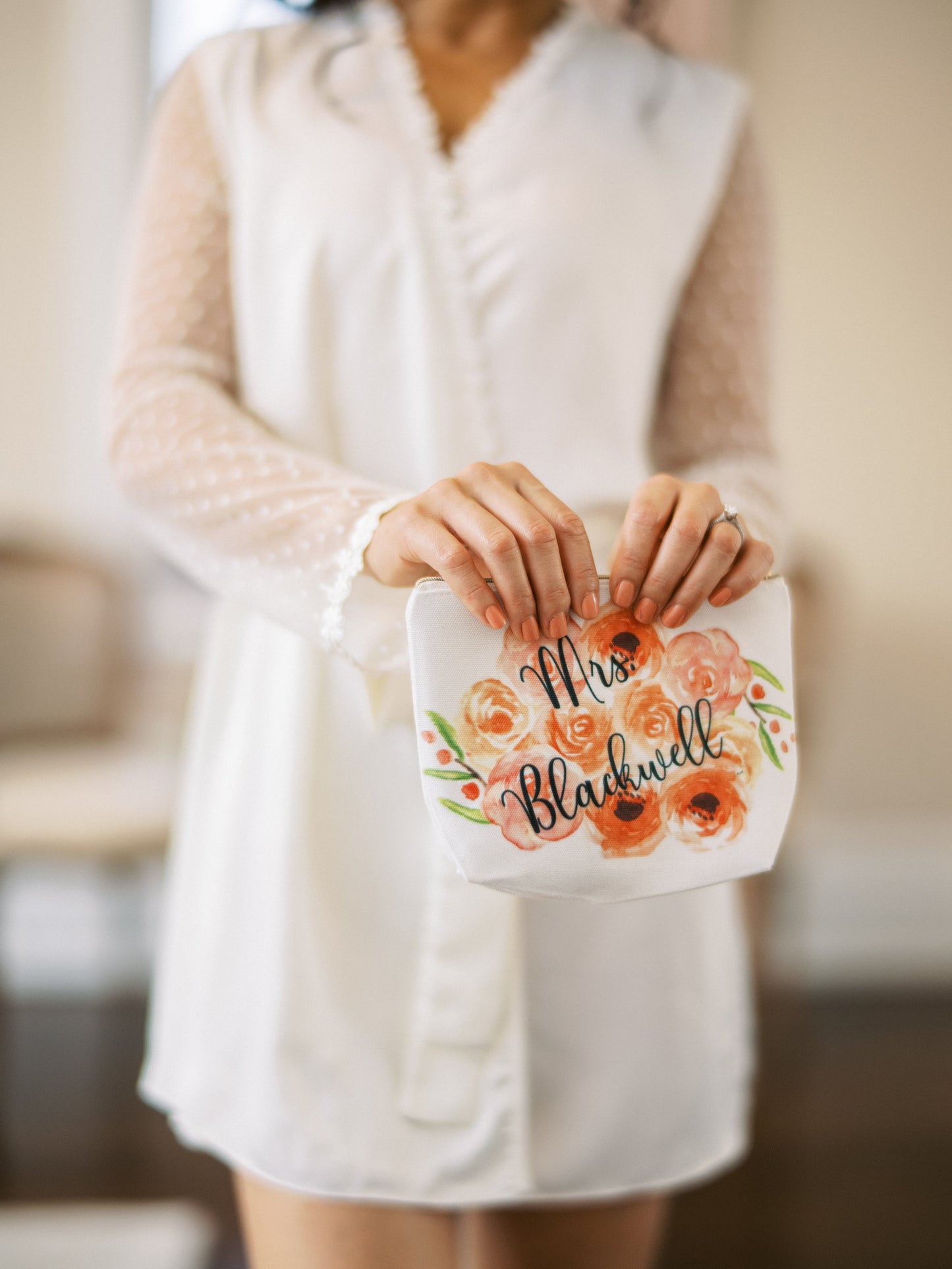 Personalized Zip Canvas Bag