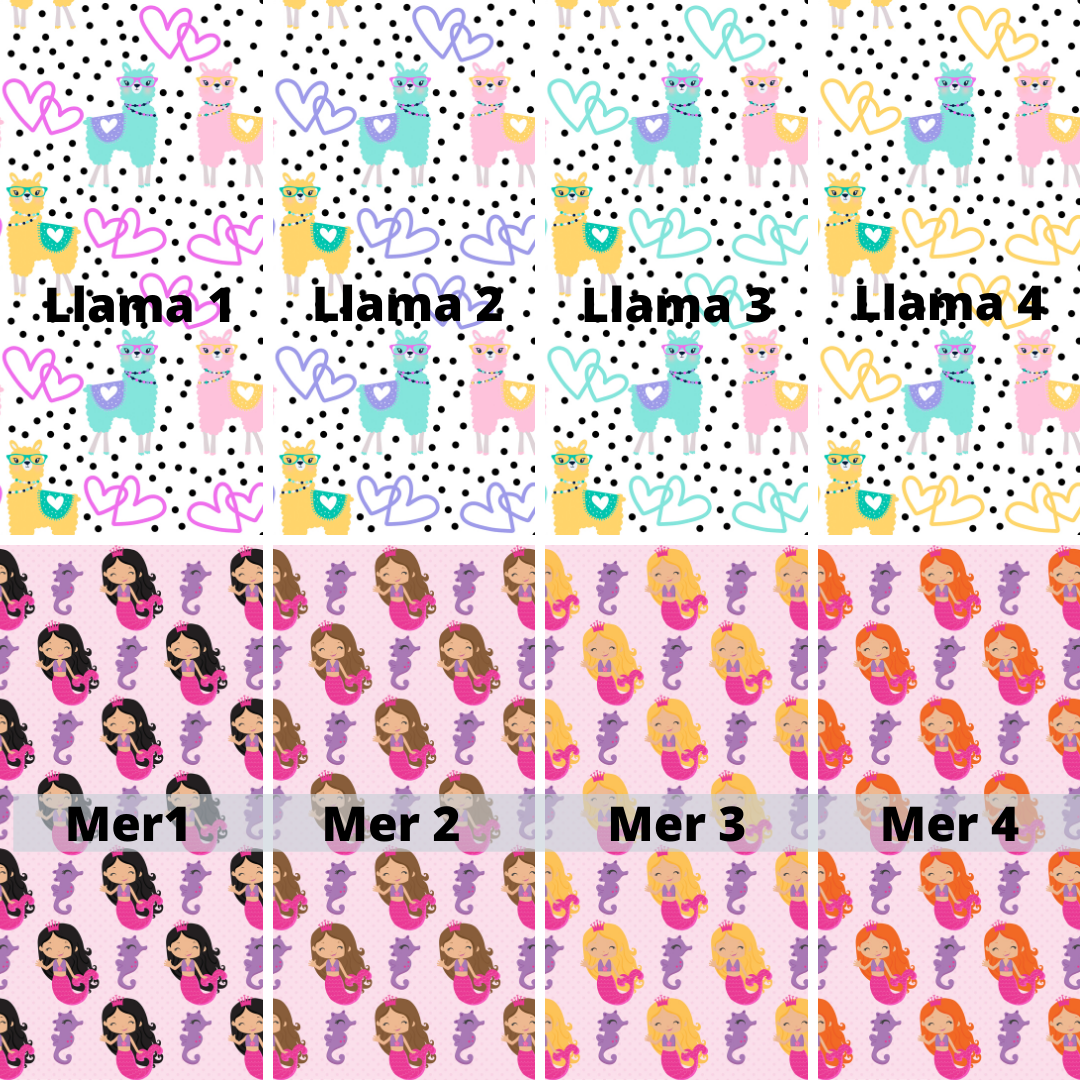 Custom Face Mask with black trim - Banana Bug Designs