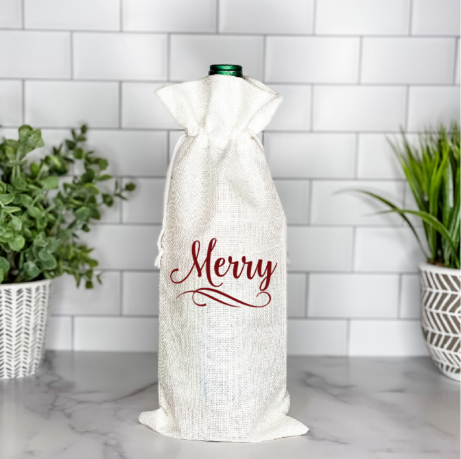 Merry Wine Bag