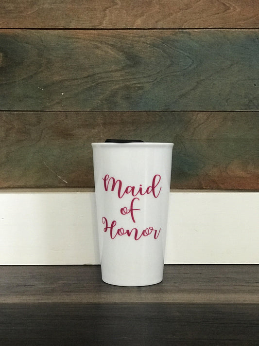 Maid of Honor Ceramic Tumbler