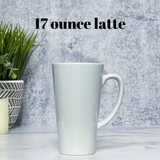 Monogrammed Latte Mug - Banana Bug Designs