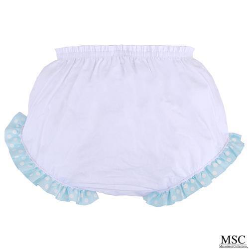 Monogrammed Dot Ruffle Bloomers - Banana Bug Designs