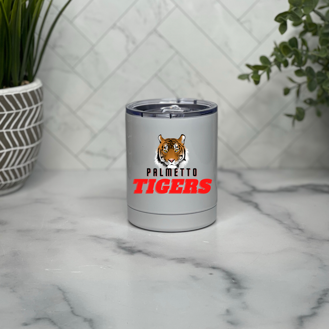 PHS Tigers 10 Oz Low Ball Tumbler