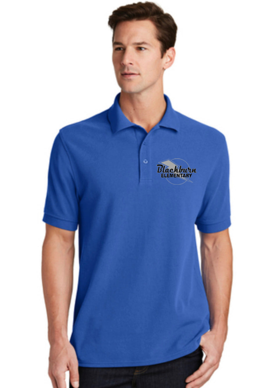 Blackburn Elementary Mens Ring Spun Polo