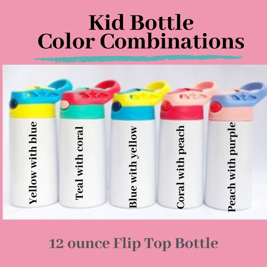 12 ounce flip top bottle sublimation blank