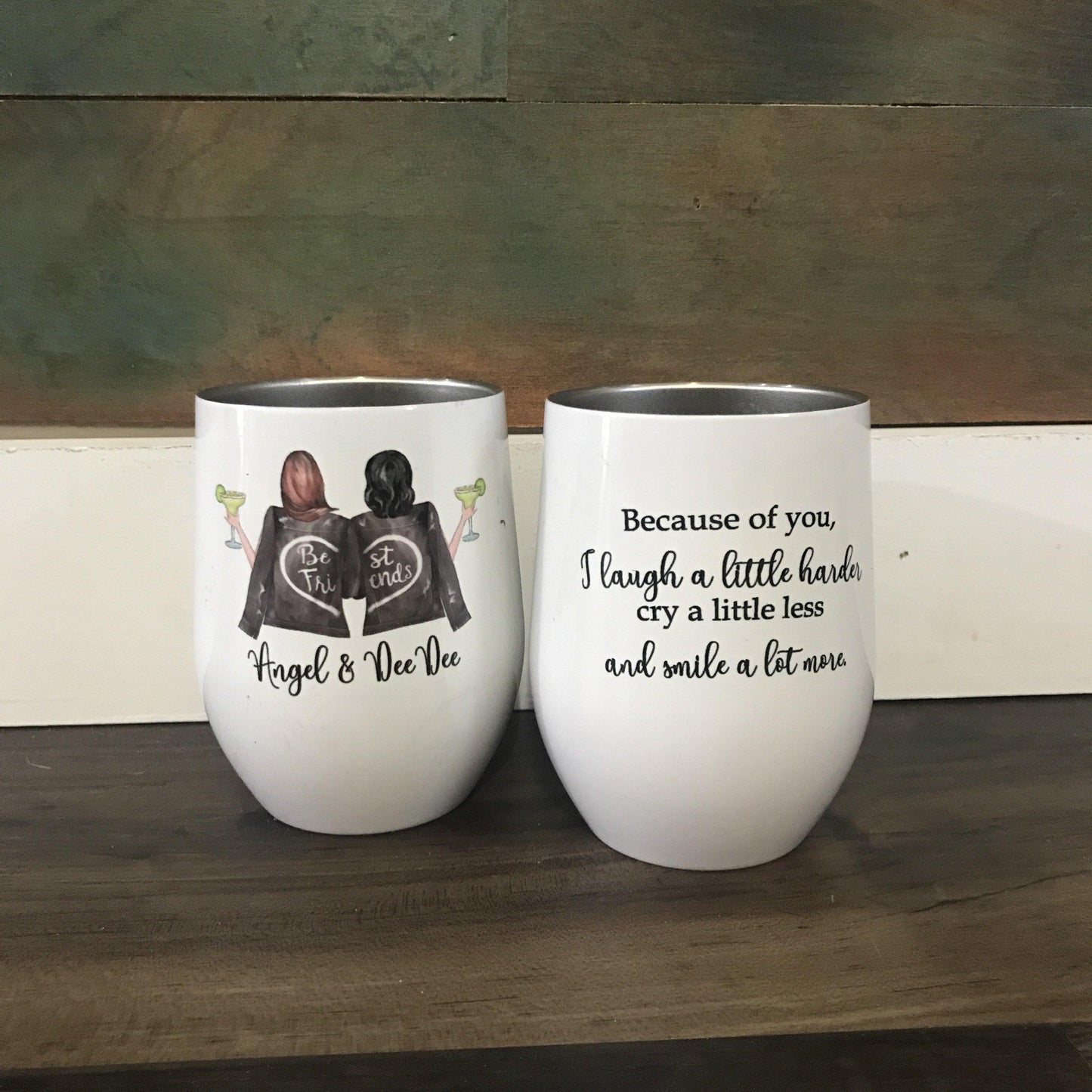 Custom Photo 12 ounce Wine Tumbler