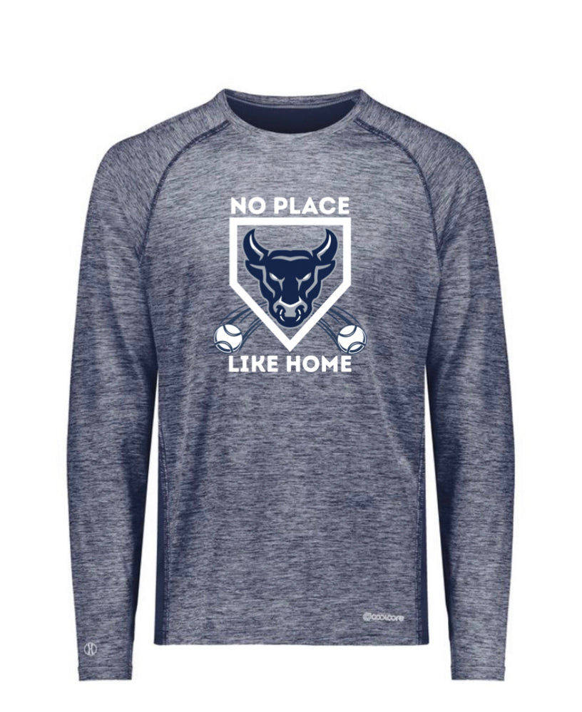 PCHS Baseball Long Sleeve Heather Unisex Tee