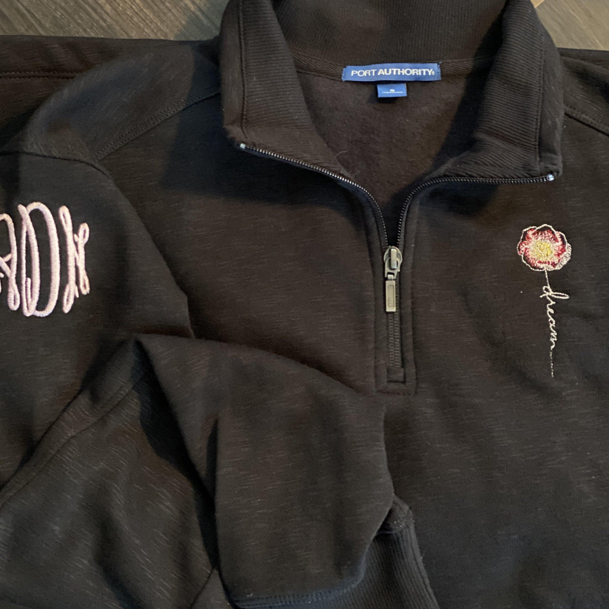 Dream Wild Rose Sport Tek 1/4 Zip - Banana Bug Designs