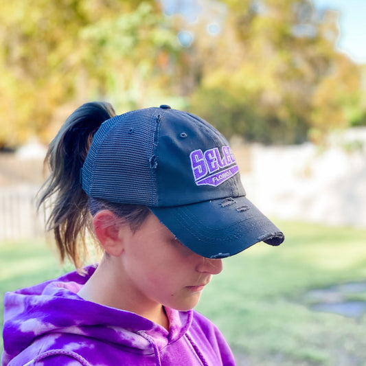 Florida Select KB Ponytail Hat - Banana Bug Designs