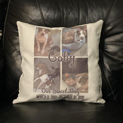 Pet Memorial Photo Pillow Cover