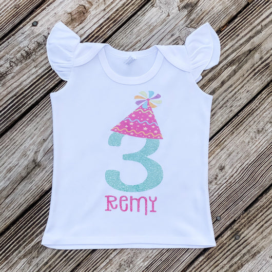 Birthday Hat Personalized Tee