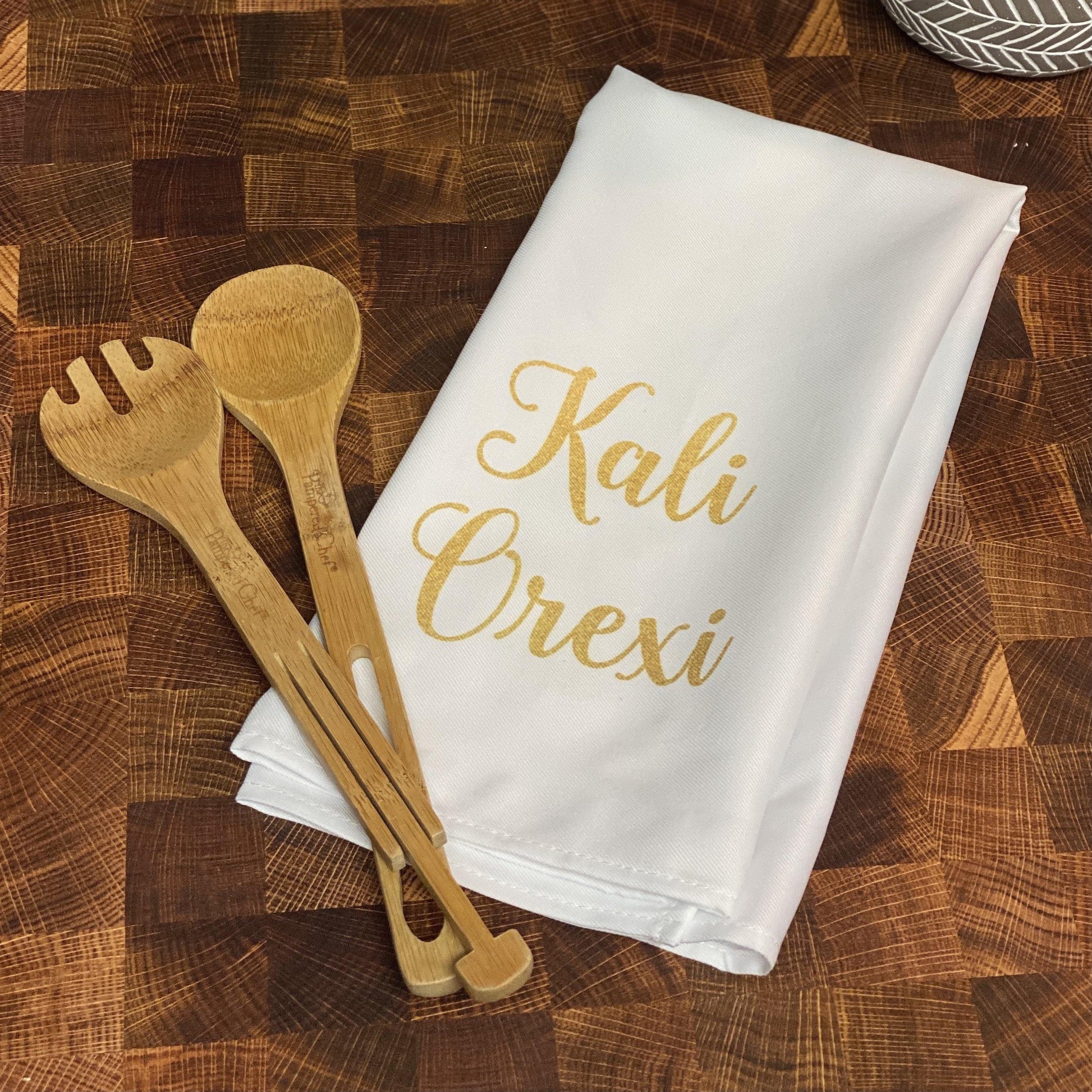 Kali Orexi Printed Tea Towel