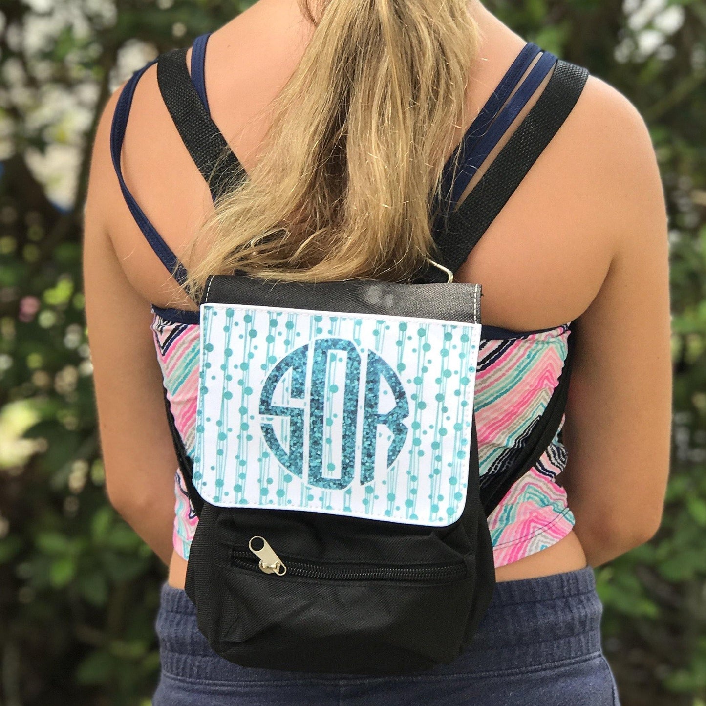 Monogrammed Mini Backpack - Banana Bug Designs