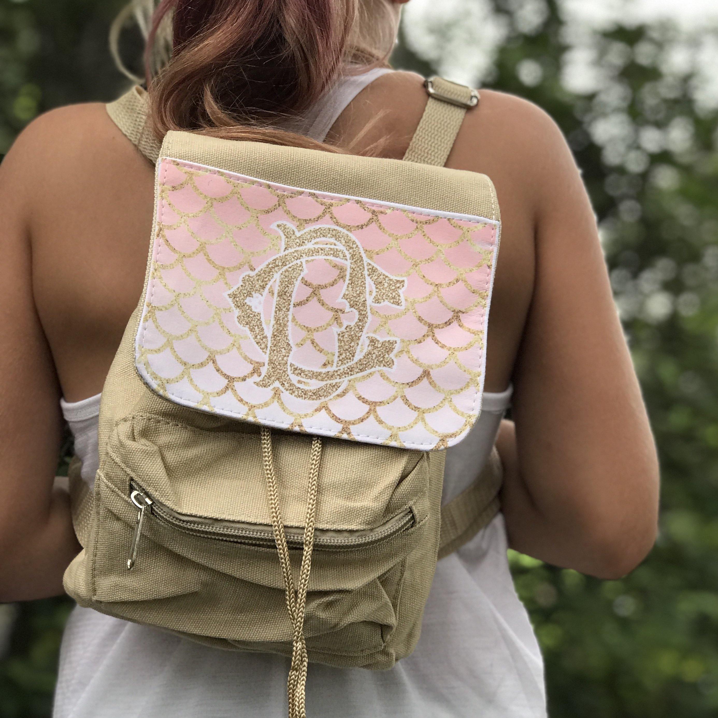 Monogrammed Mini Backpack – BananaBug Designs