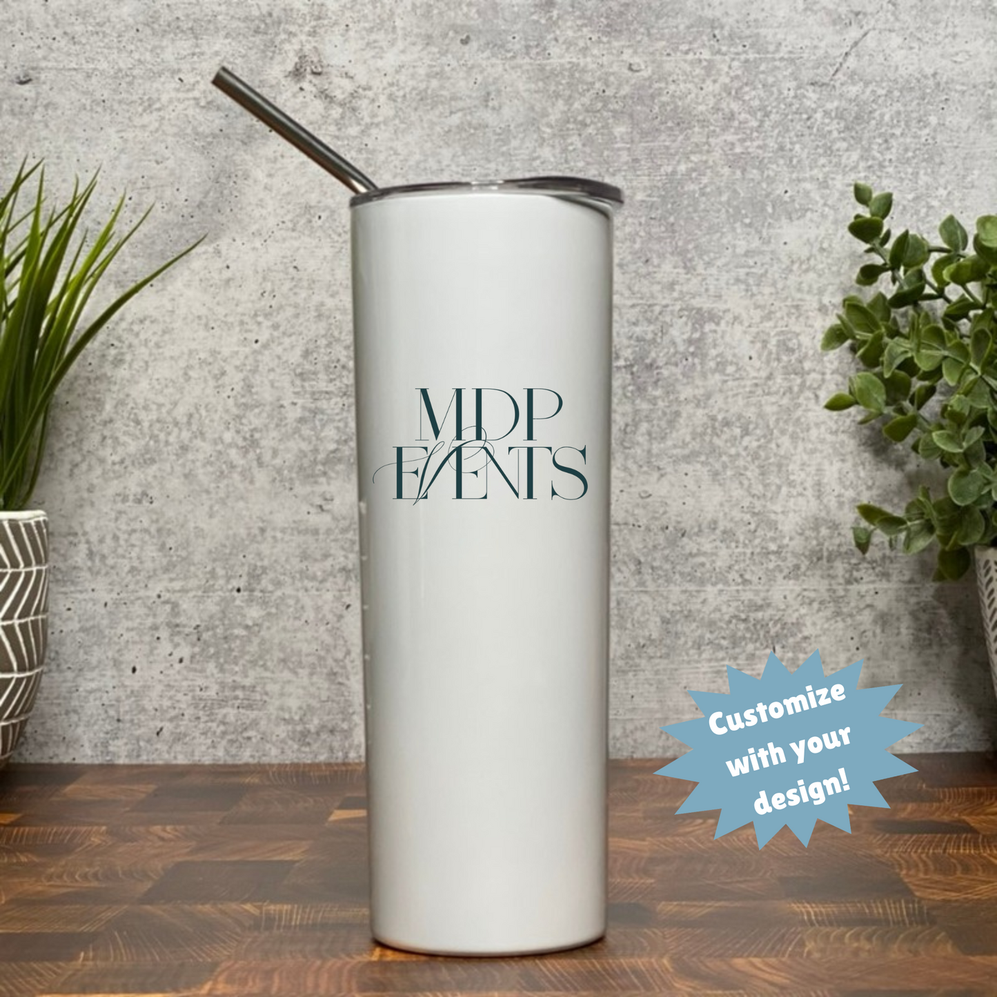 Custom 30 Ounce Slim Tumbler