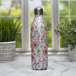 Powder Coated Stainless steel water bottle.