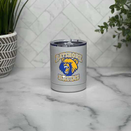 BHS Bruins 10 Oz Low Ball Tumbler