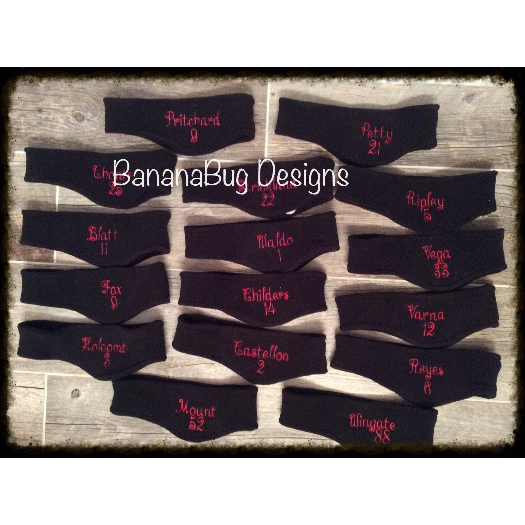 Monogrammed Fleece Headbands/Earwarmer
