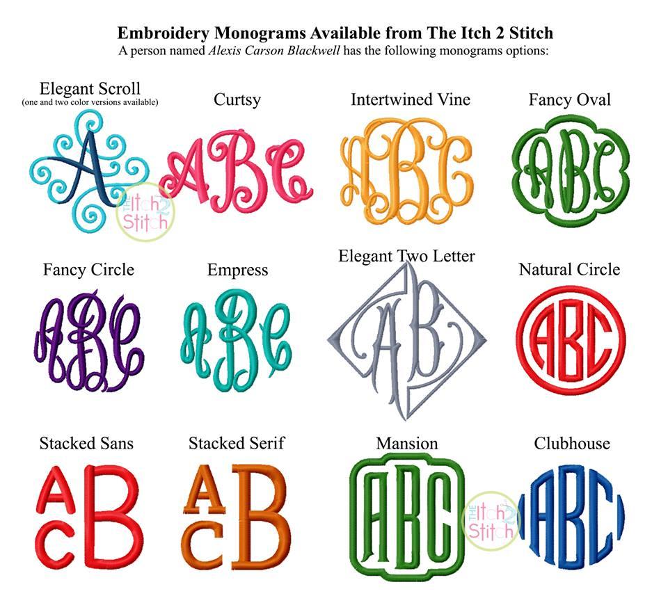 Monogrammed Cambridge