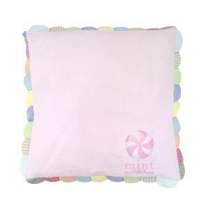Monogrammed Seersucker Scalloped Throw Pillow