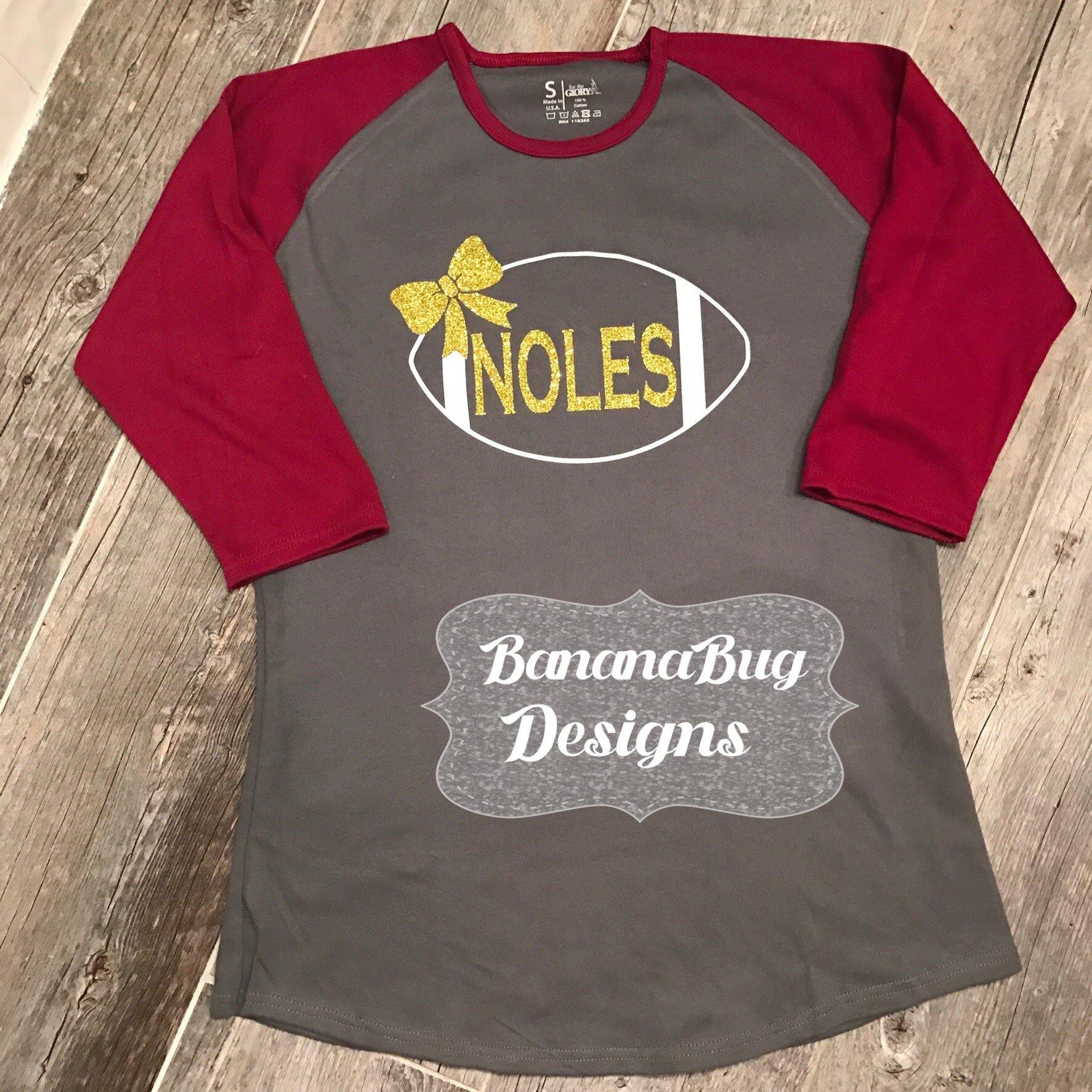 Monogrammed Game Day Raglan