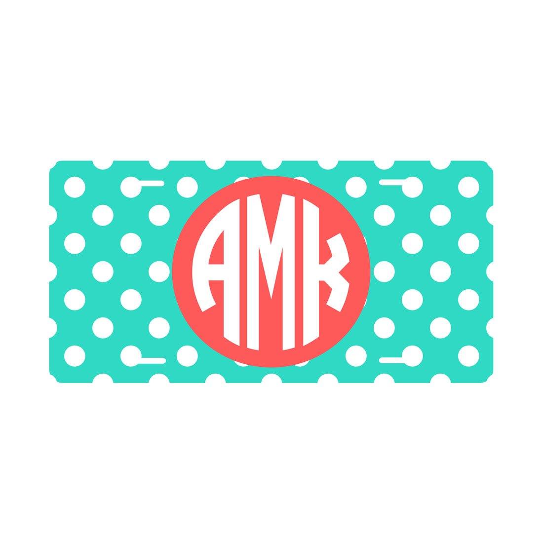Fun Monogrammed License Plates