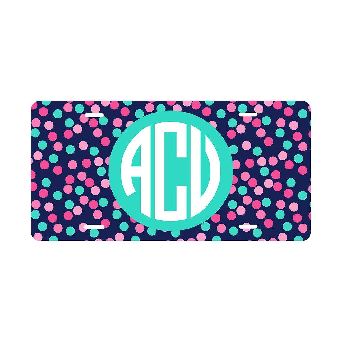Fun Monogrammed License Plates