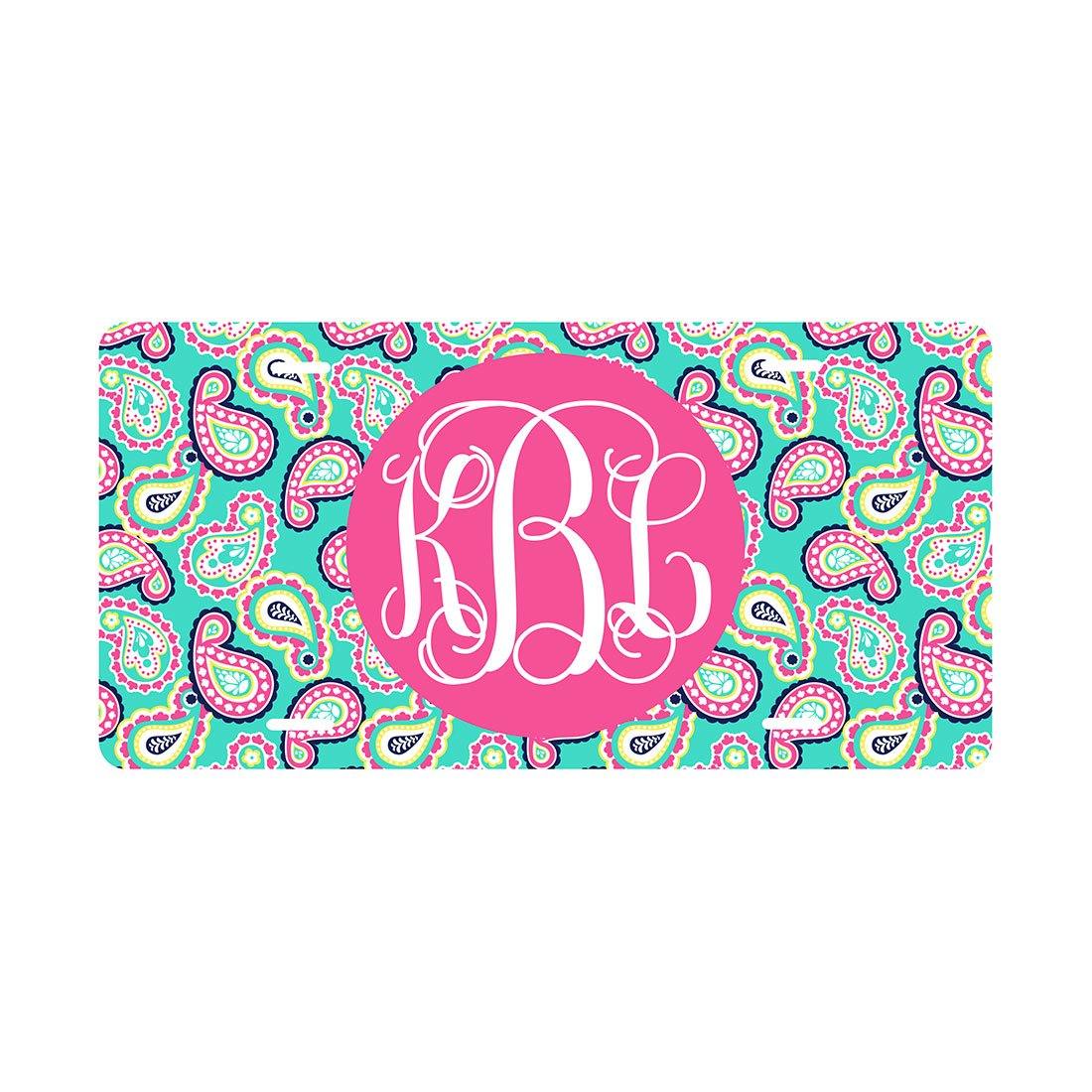 Fun Monogrammed License Plates