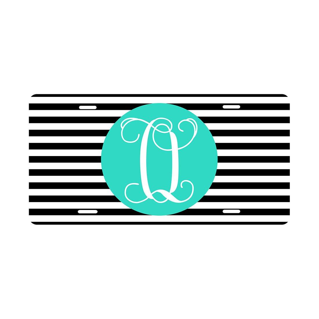 Fun Monogrammed License Plates