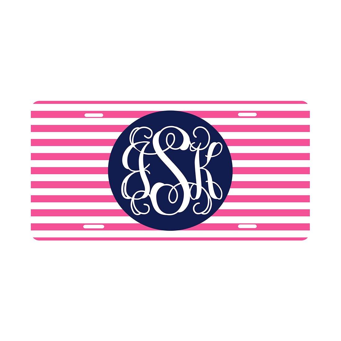 Fun Monogrammed License Plates