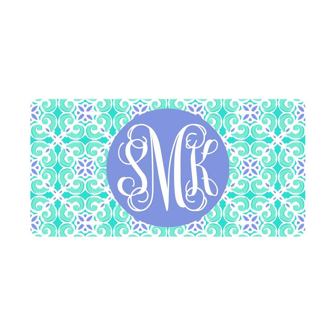 Fun Monogrammed License Plates