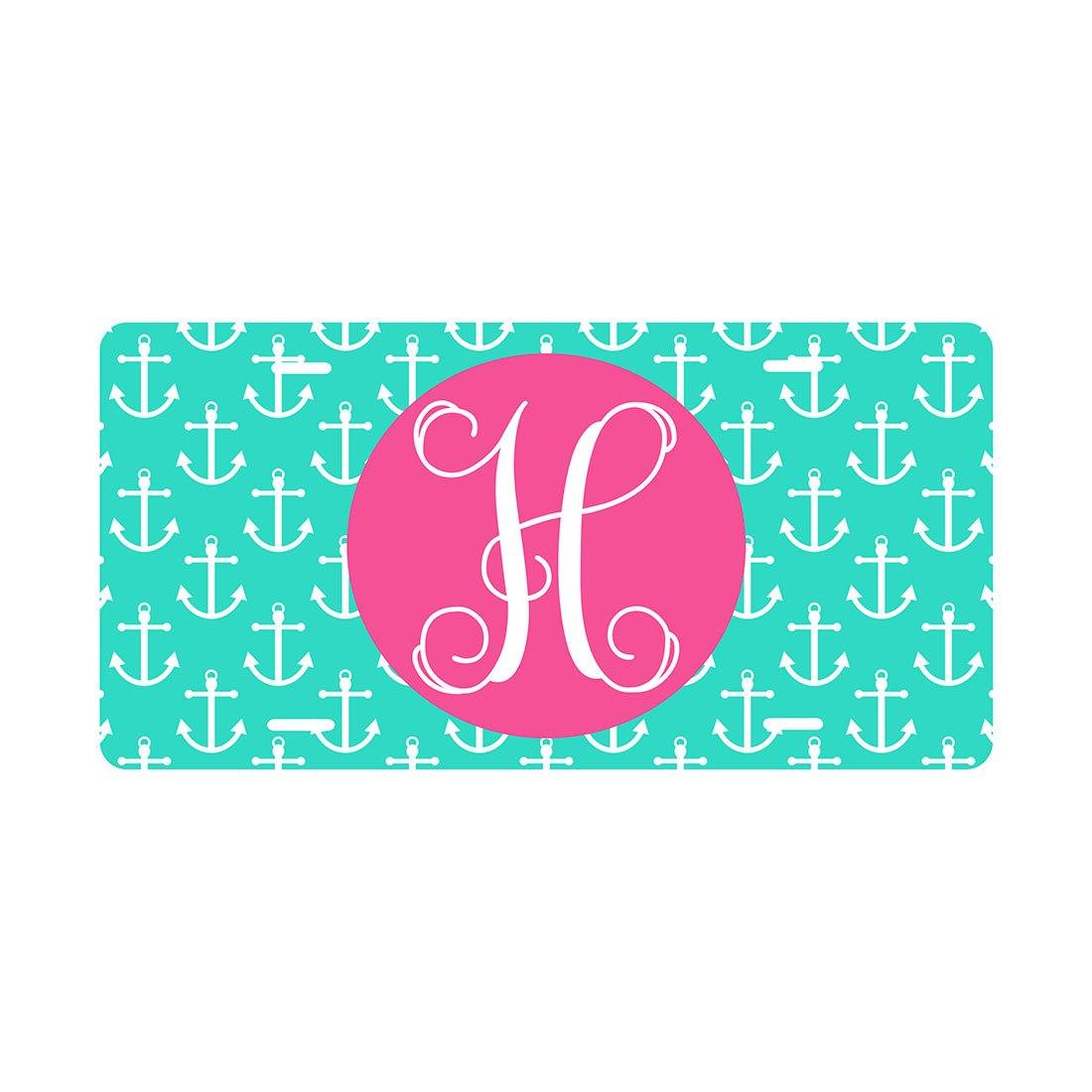 Fun Monogrammed License Plates