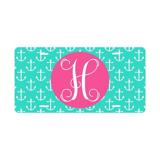 Fun Monogrammed License Plates