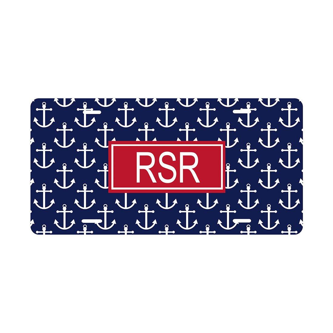 Fun Monogrammed License Plates