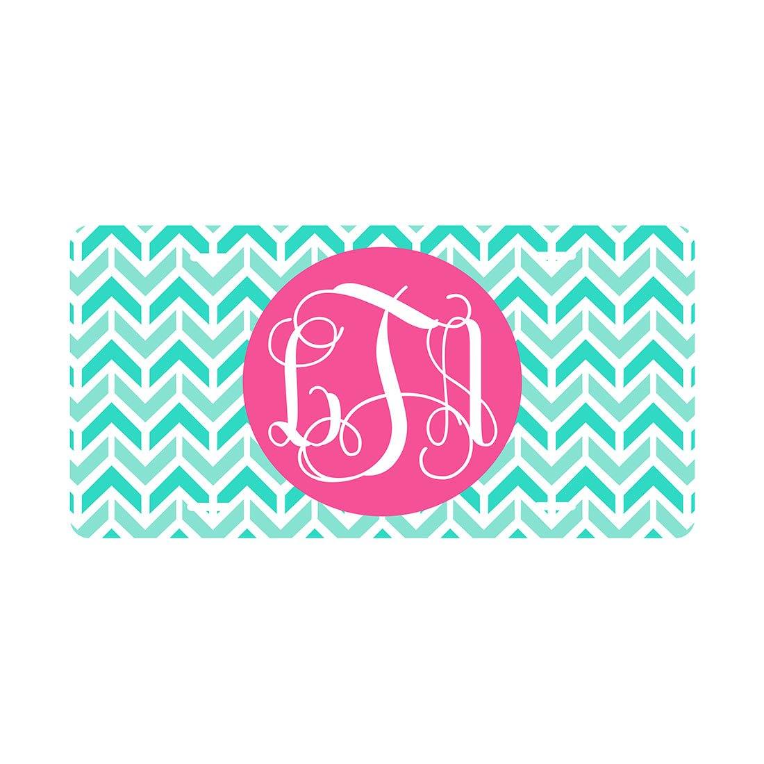 Fun Monogrammed License Plates