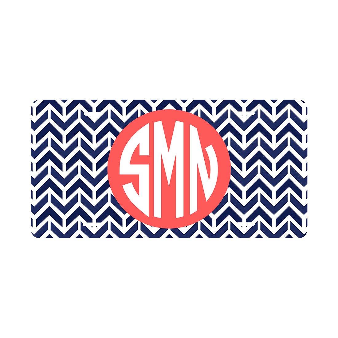 Fun Monogrammed License Plates