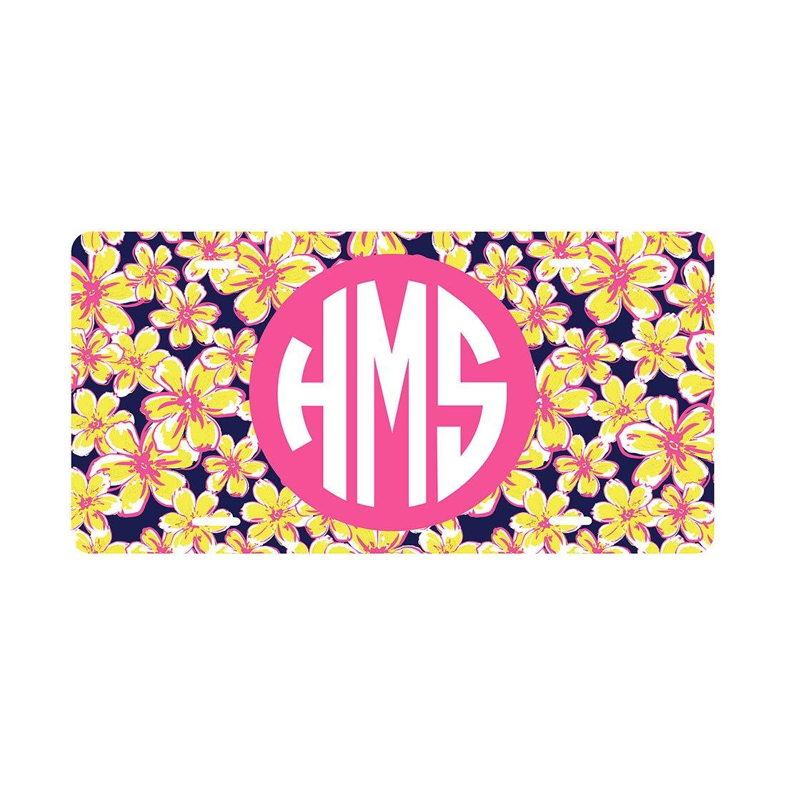 Fun Monogrammed License Plates