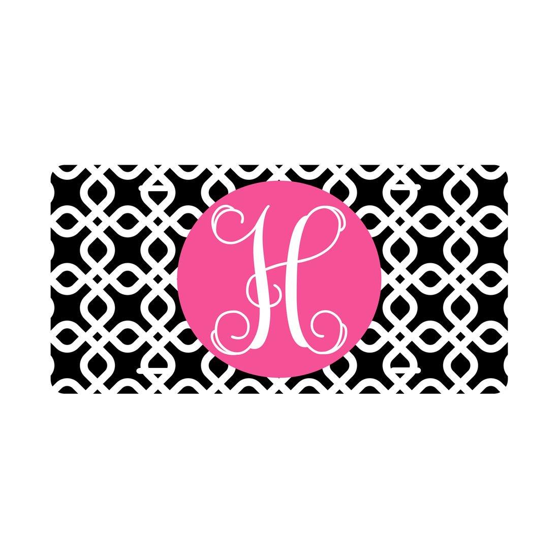 Fun Monogrammed License Plates