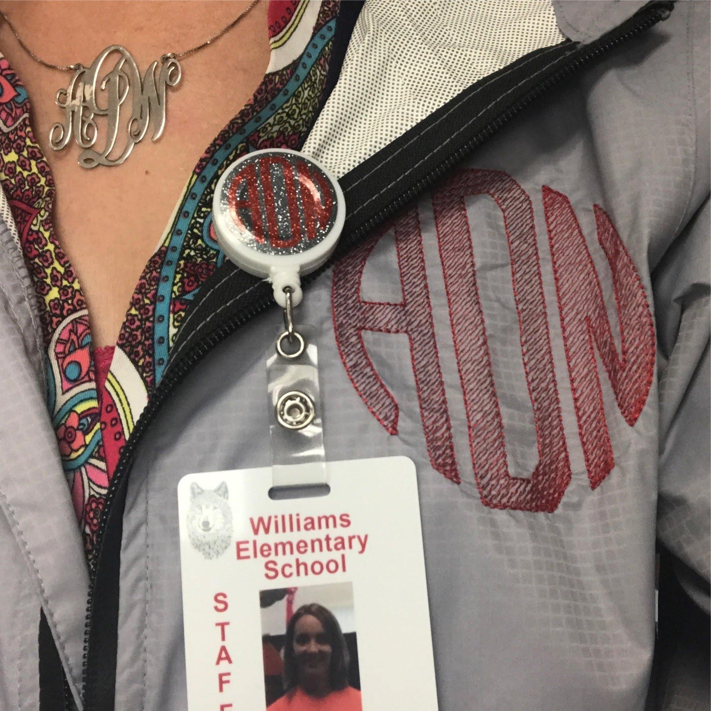 Monogrammed ID Badge REel
