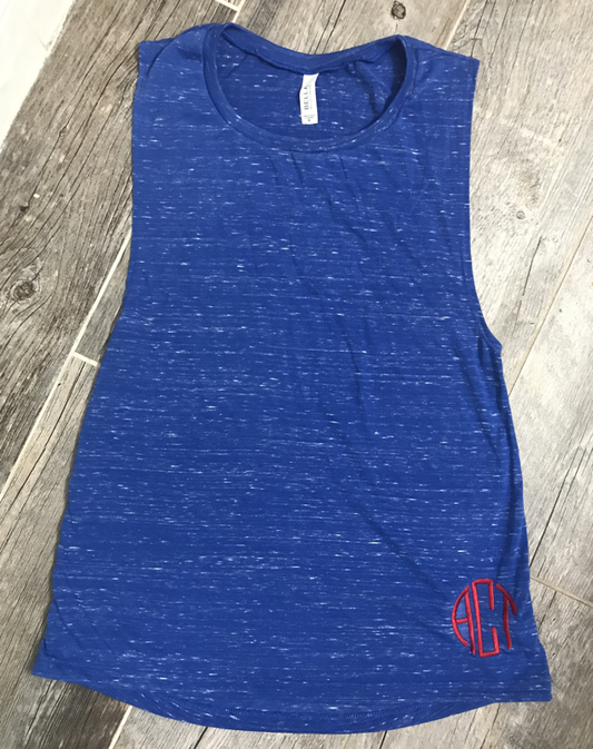 Monogrammed Muscle Tank Top