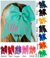 Monogrammed Cheer  Bow