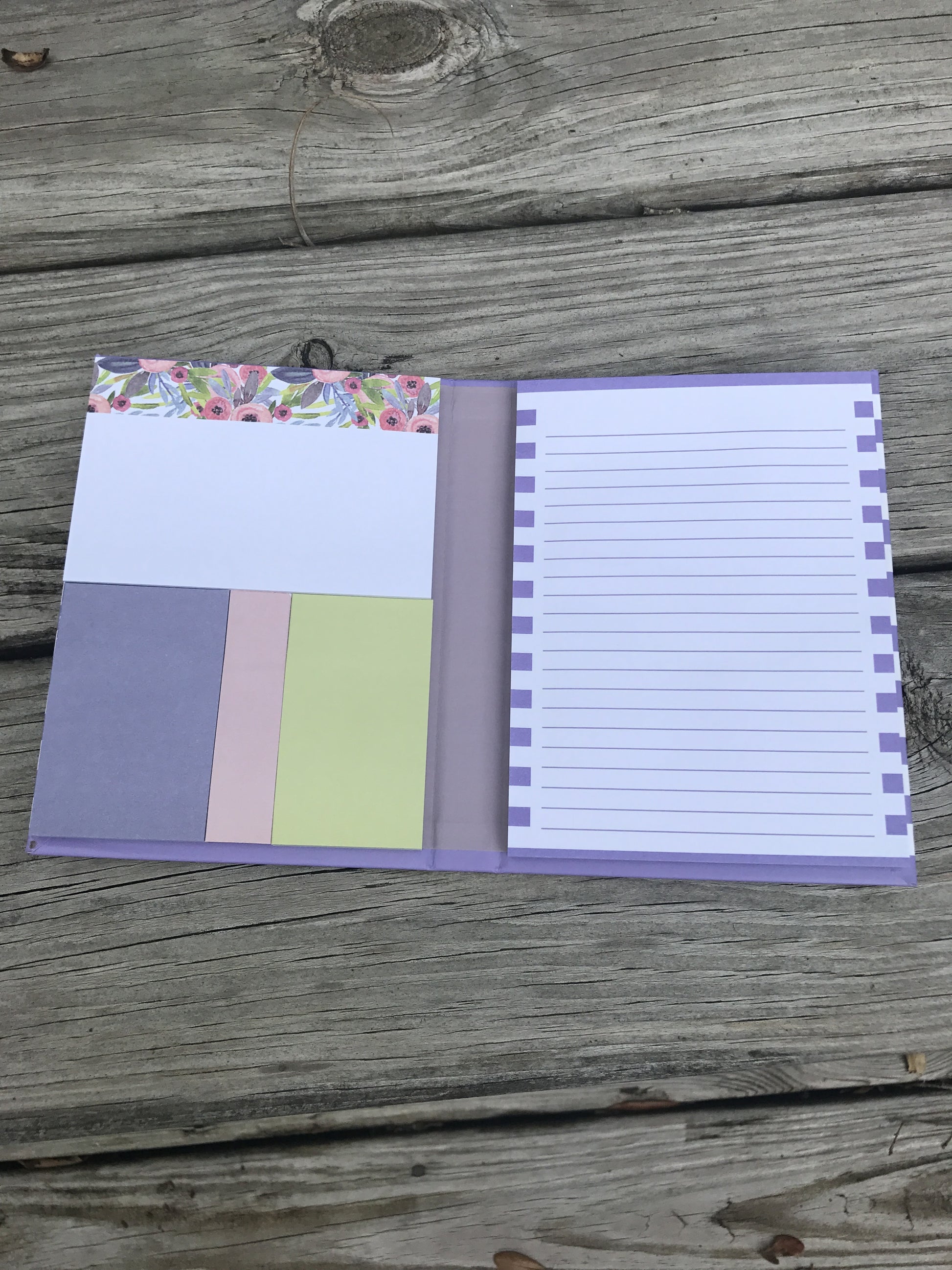 Monogrammed Sticky Notes Set