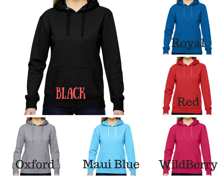 Monogrammed Glitter J.America Hoodie