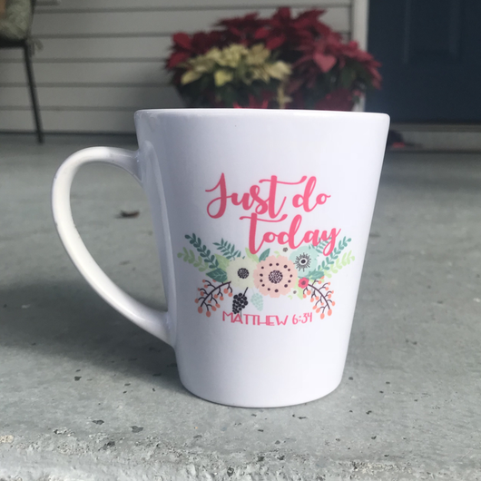 Just Do Today Latte Mug