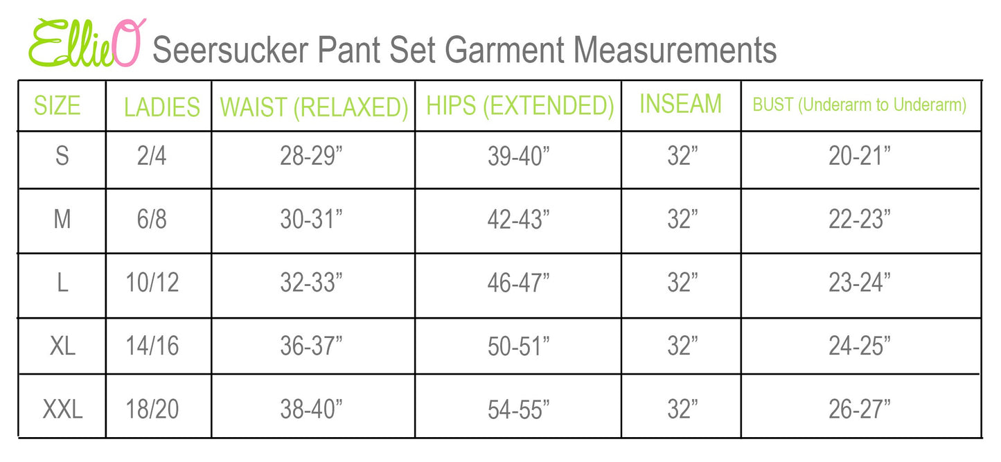Monogrammed Seersucker Loungewear Set