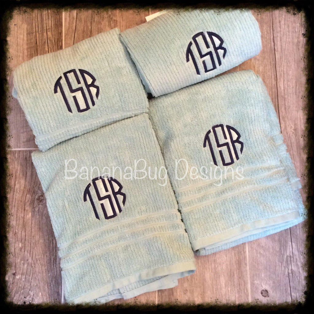 Monogrammed Bath Towels